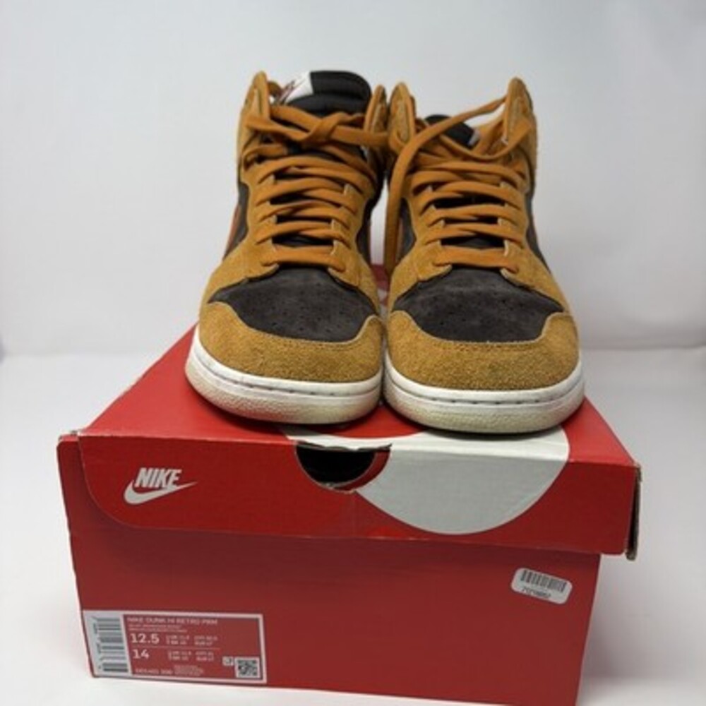 Nike Dunk Premium High Dark Curry - Size 12.5 - Picture 3 of 6
